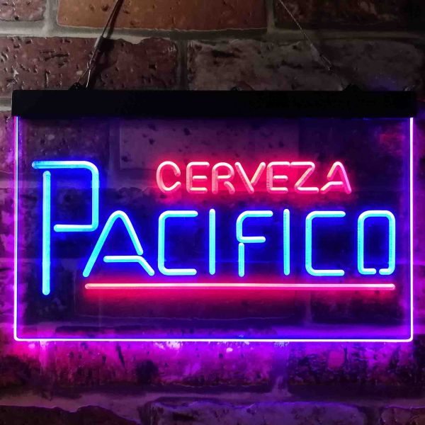 Cerveza Pacifico Dual LED Neon Light Sign